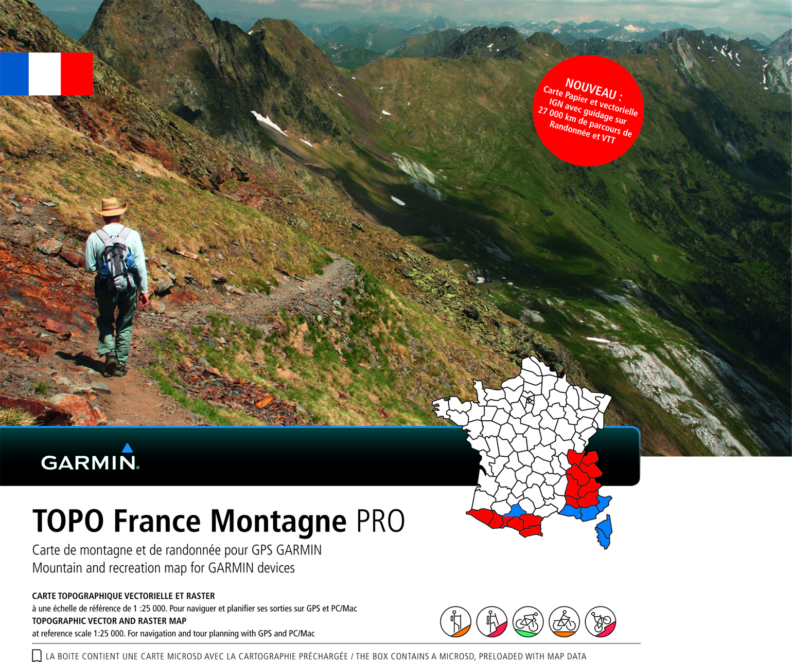 transactie Antagonist Vergelijkbaar Garmin lance la plus détaillée des cartes numériques de montagne : La TOPO  France Montagne PRO - I-Trekkings