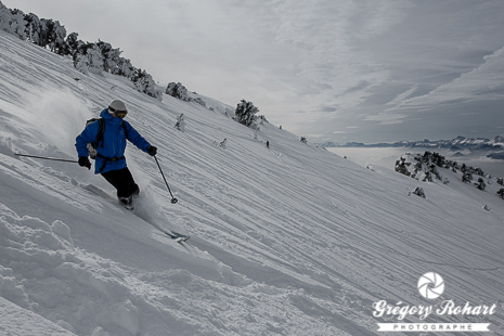 Descente de Chamechaude à ski