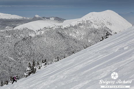 Montée à ski Chamechaude