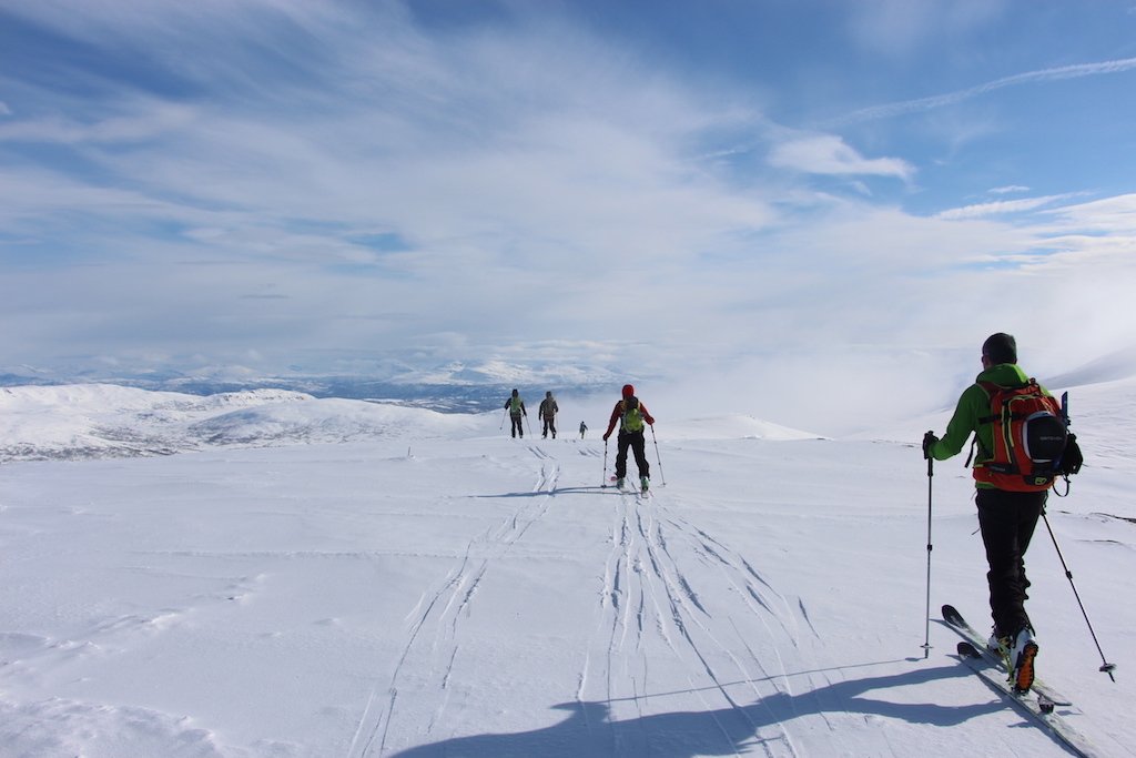 ski de randonnée sur l&#039;île de Senja