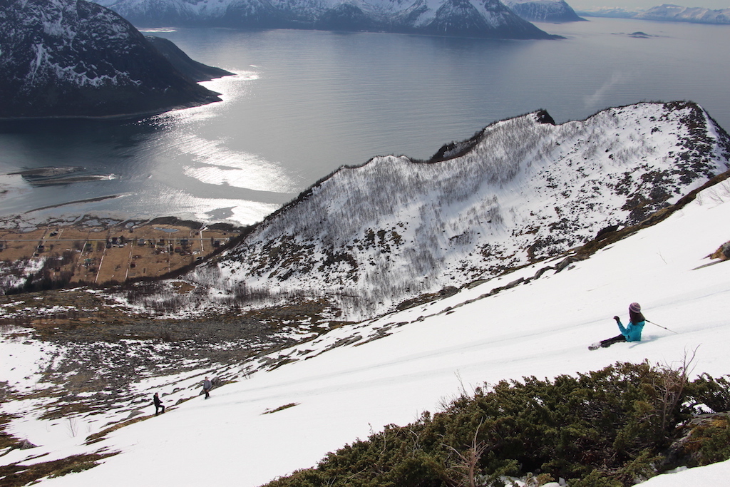 ski de randonnée sur l&#039;île de Senja