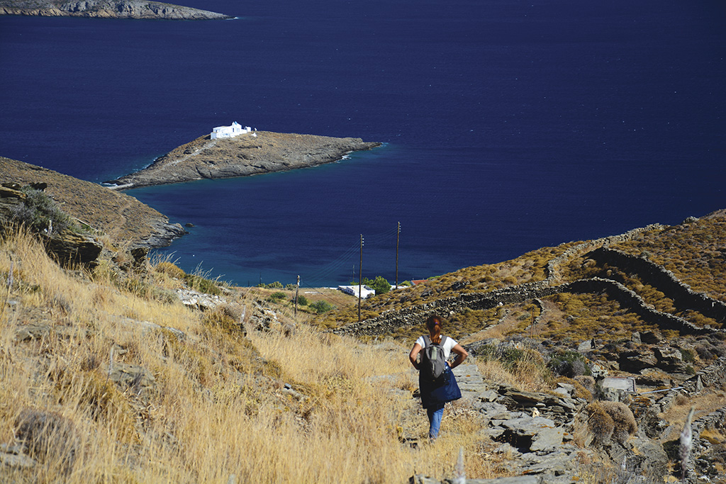 randonnée sur l’île de Kythnos