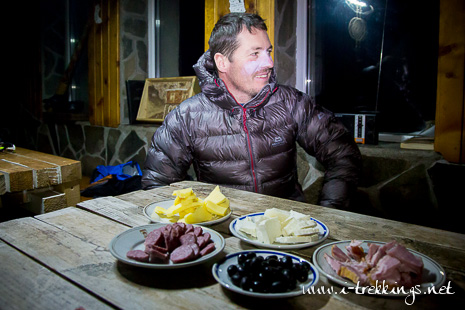 Au refuge hivernal Ivan Vazov dans le massif du Rila en Bulgarie