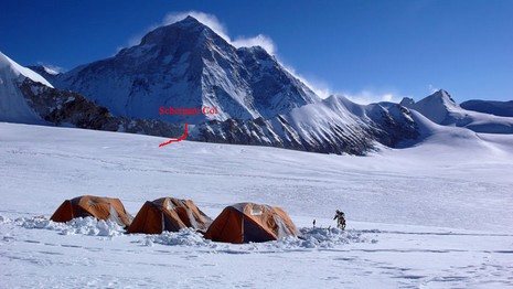 Vu du Camp1 : Makalu et Sherpani col