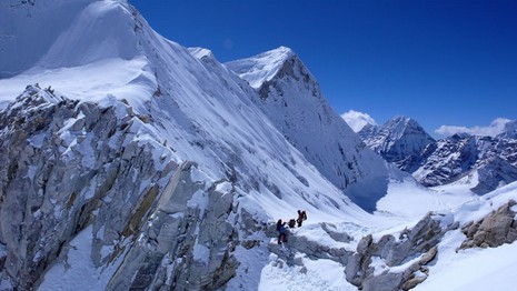 Retour au CB, passage du col ouest