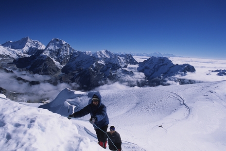 Arrivée au sommet du Mera Peak