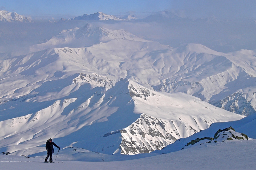 ski de randonnée dans le Beaufortain