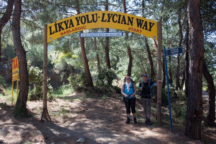 Départ du Lycian Way