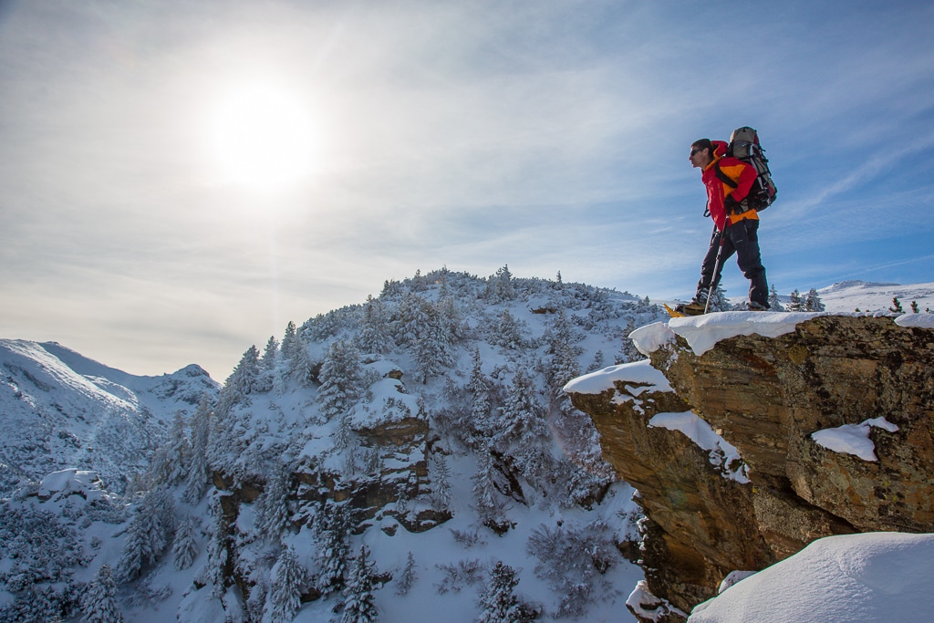 Ski de randonnée dans les montagnes de Bulgarie