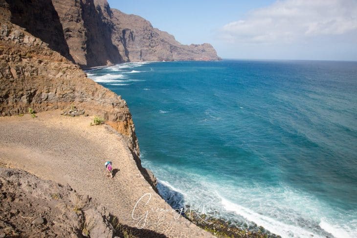 Sentier côtier entre Cha di Igreja et Ponta do Sol à Santo Antao