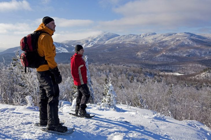 randonnée en raquettes au Québec