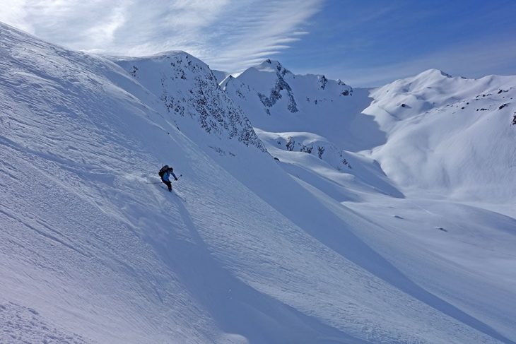 traversée du Beaufortain à ski