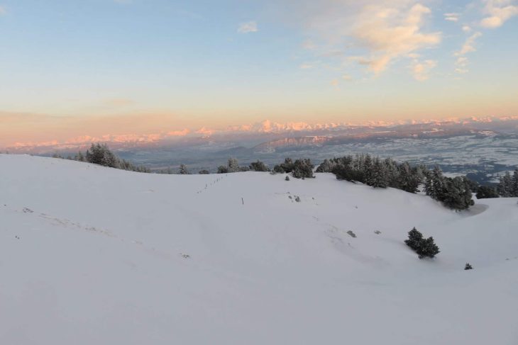 haute chaîne du Jura en raquettes