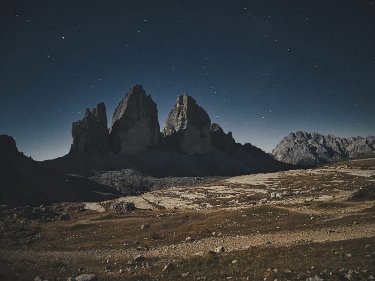 Tre Cime di Lavaredo, Dolomites, Italie, traversée des alpes