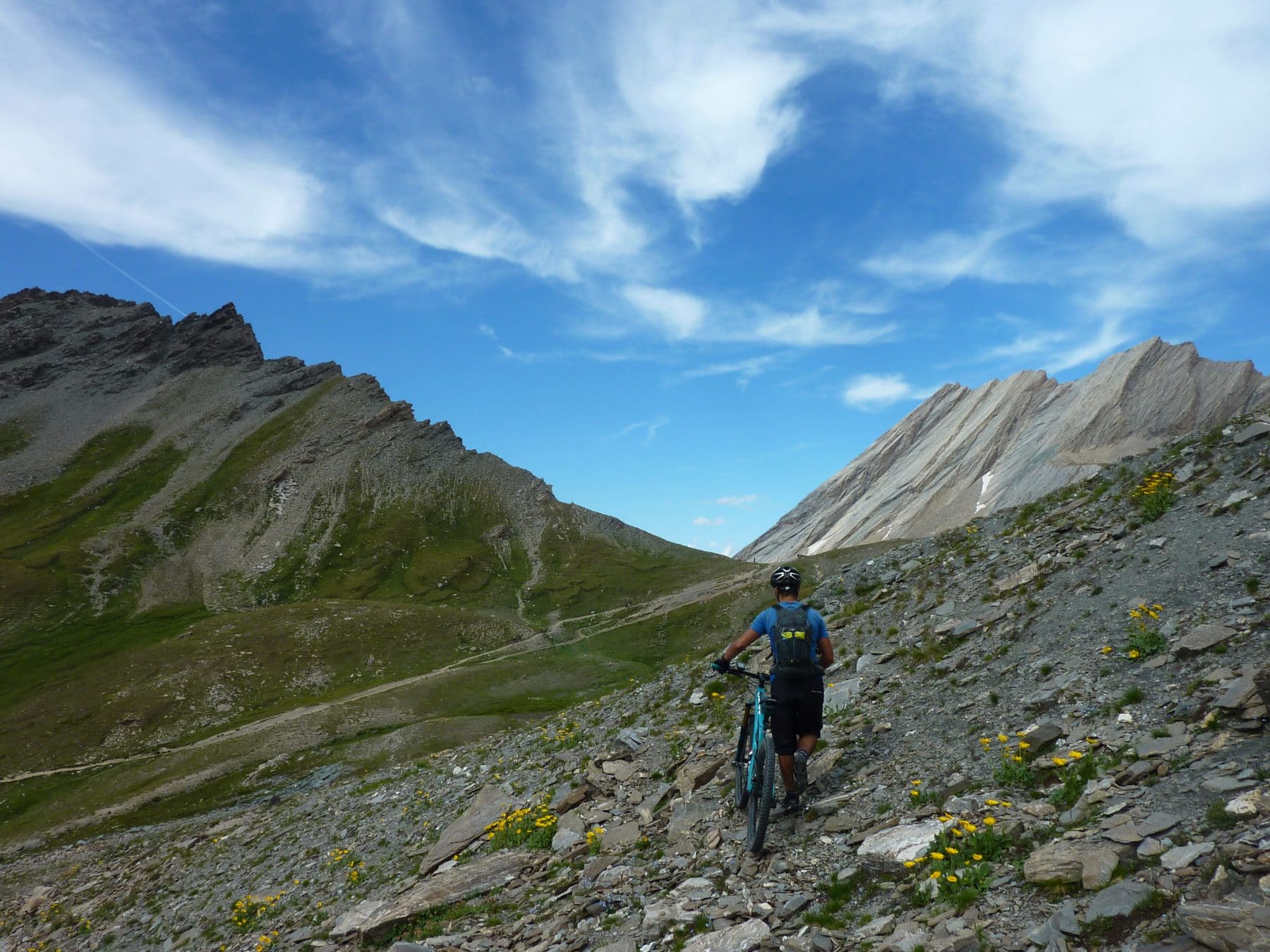 VTT dans le Queyras