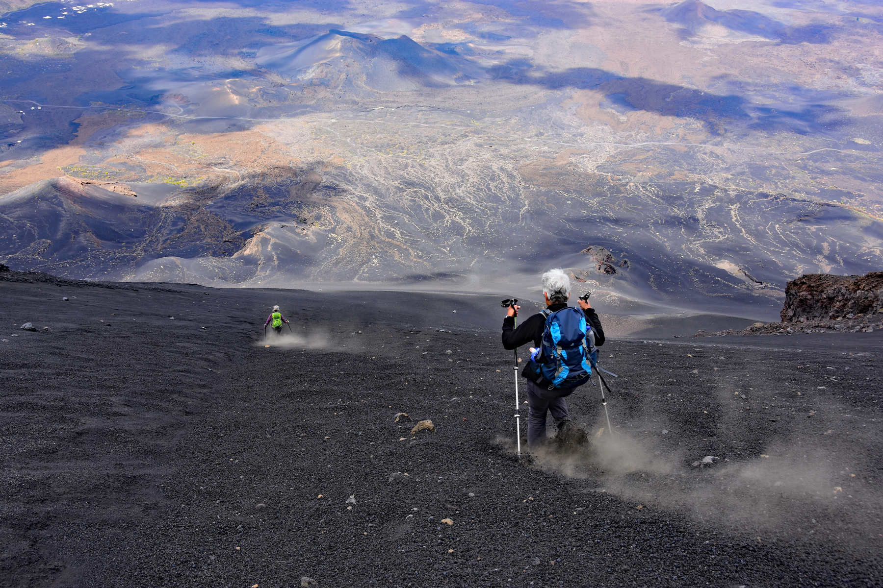 Descente du Pico Fogo