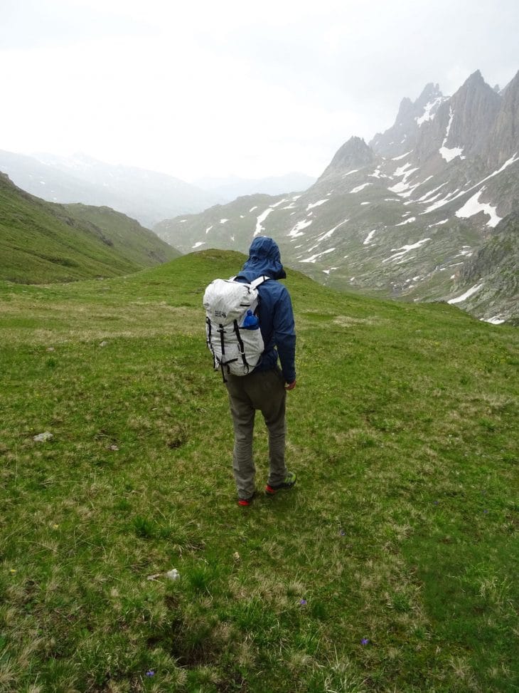 Averse courte dans la massif des cerces