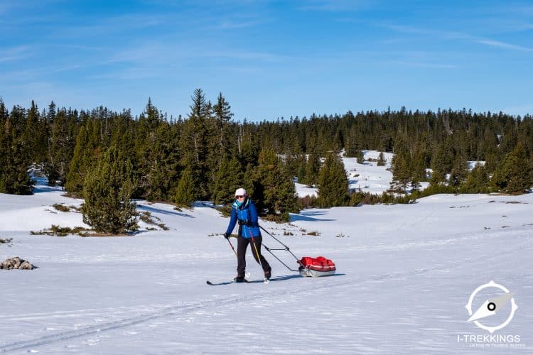 Ski-pulka, Vercors