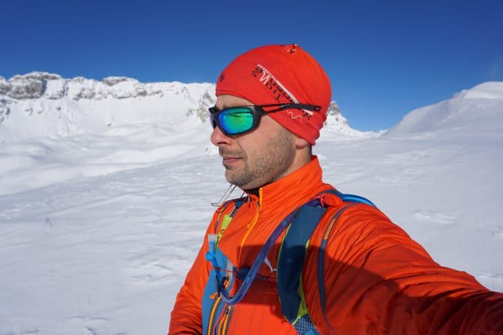 Les lunettes MH580 pendant le test dans le massif de la Vanoise