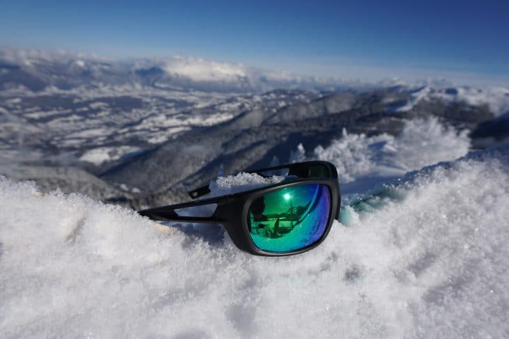 Les lunettes MH580 pendant le test dans le massif de Belledonne