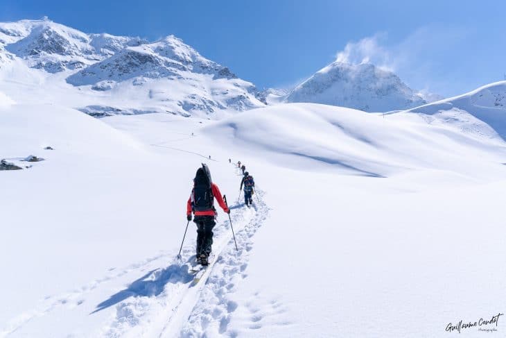 Aiguille du Saint Esprit à splitboard en Vanoise