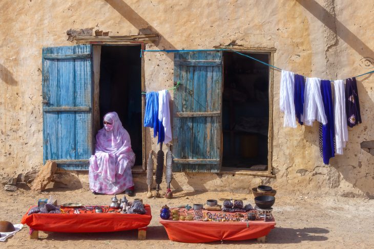 Commerçante de Chinguetti, Mauritanie