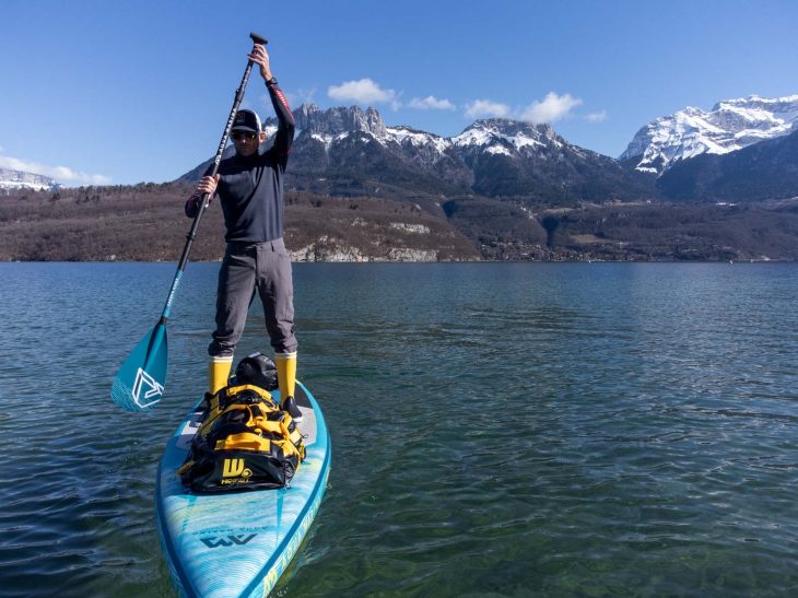 Tour du lac d'Annecy en paddle bivouac