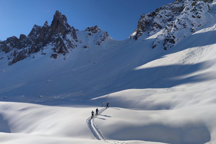 Ski de randonnée autour du refuge des Prés