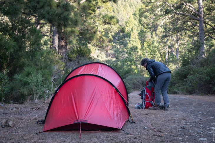 dernier bivouac sur la traversée de Tenerife