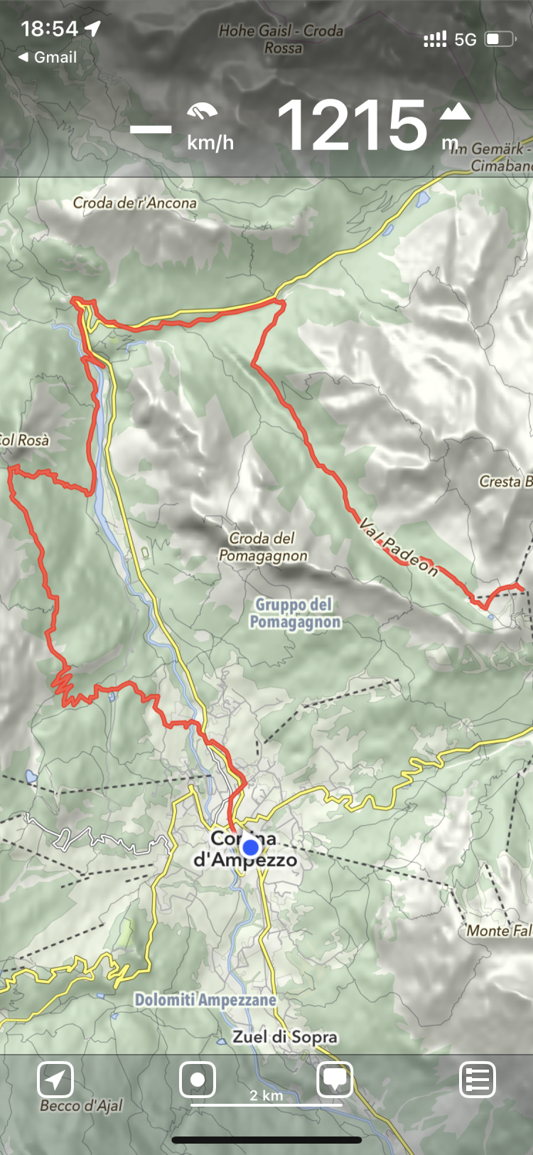 Carte OSM avec trace GPX importée sur MapOut