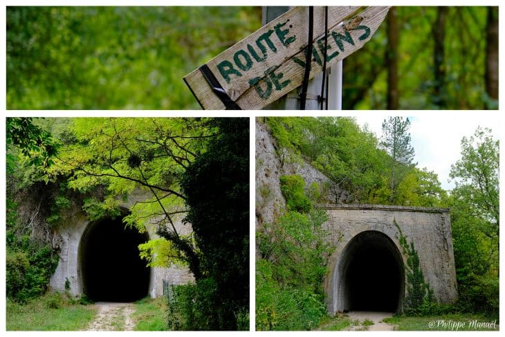 Route de Viens par le tunnel depuis Céreste (massif du Luberon)