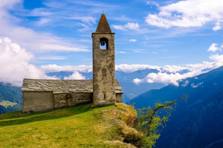 Eglise San Romerio, randonnée dans le Valposchiavo