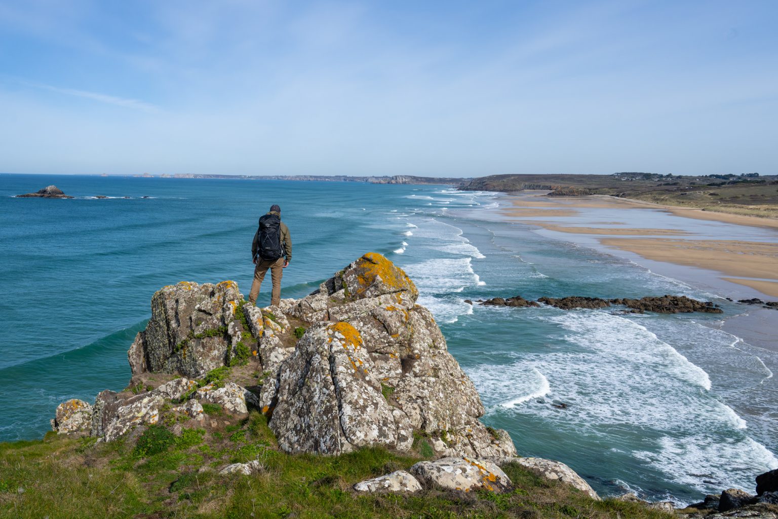 Plage de la Palue depuis Beg ar C'houbez