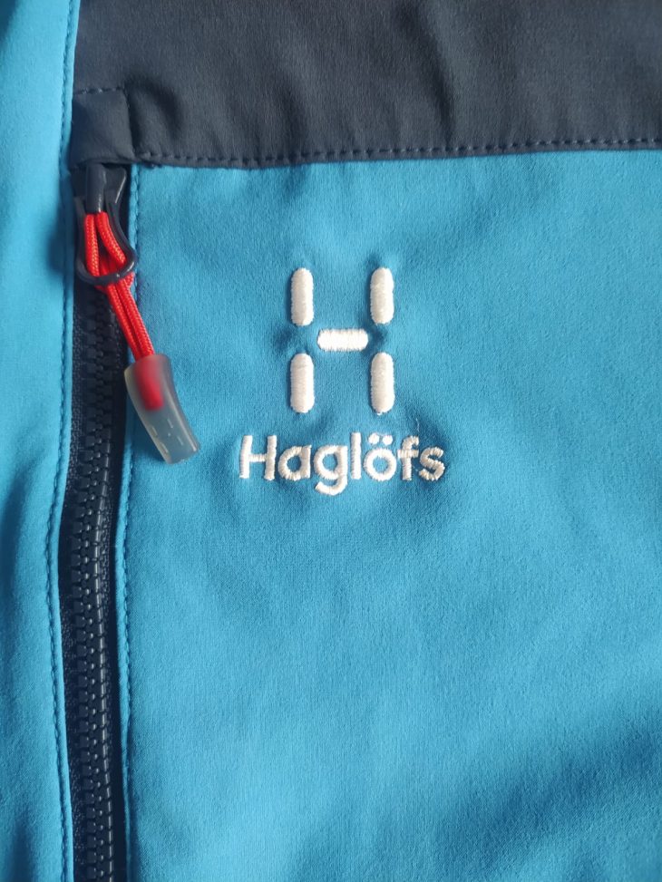 Détail de la veste Haglöfs Roc Sight Softshell