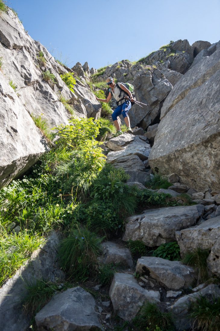 Tour des glaciers de la Vanoise en bivouac : Pas de l'âne