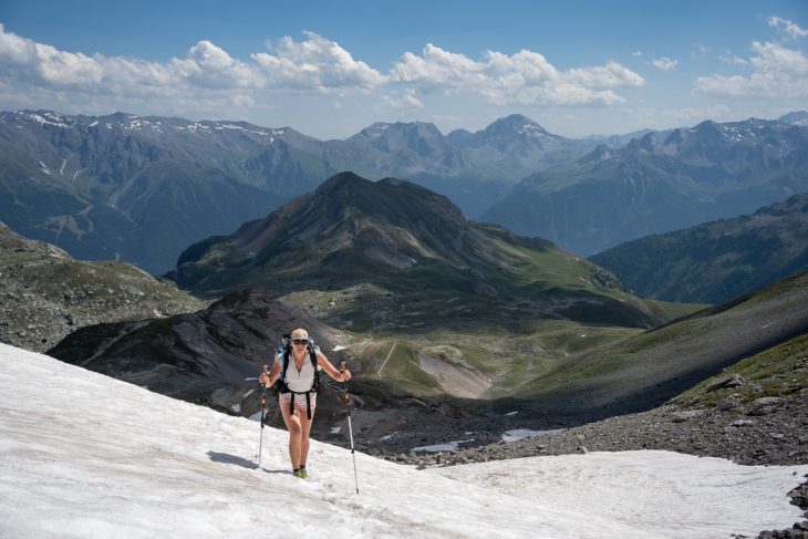 Tour des glaciers de la Vanoise en bivouac : Col de Chavière