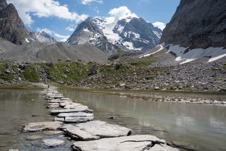 Tour des glaciers de la Vanoise en bivouac : Lac aux Vaches