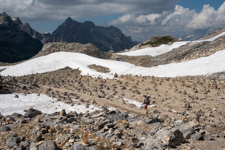 Tour des glaciers de la Vanoise en bivouac : Plan des cairns