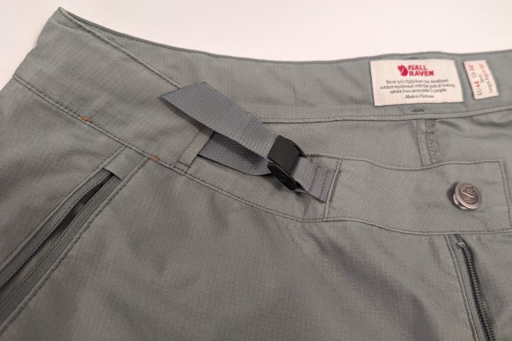 Ceinture, Test pantalon Fjällräven Abisko Hike Trousers M