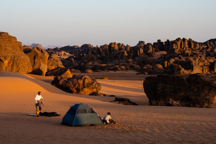 Bivouac, tassili N'Ajjer