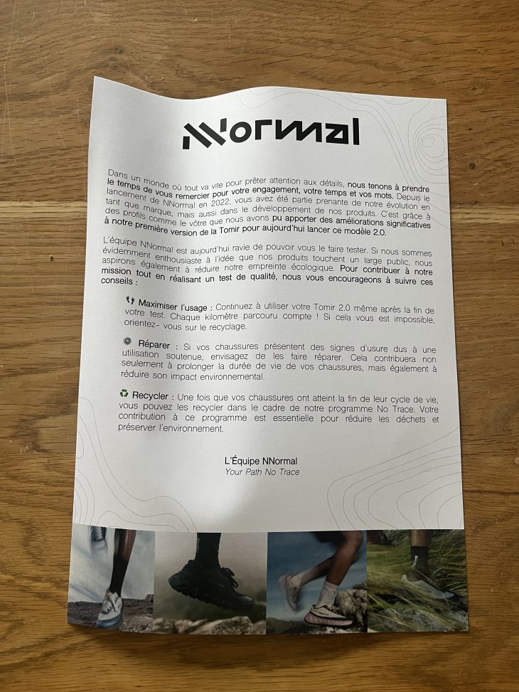 La petite lettre NNormal à propos du test