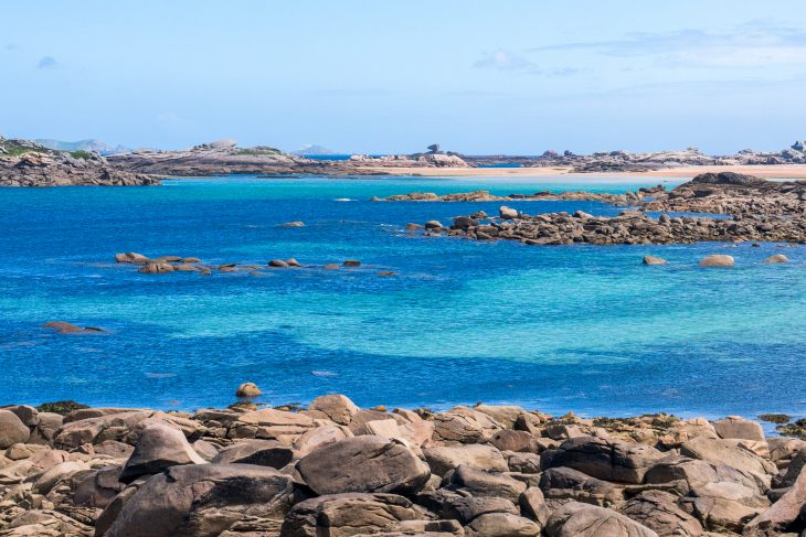 Plage de toull Bihan, Tour de la Côte de Granit Rose