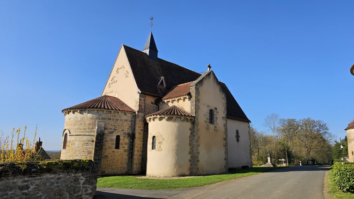 Église de Montlevicq, sentier des maîtres sonneurs