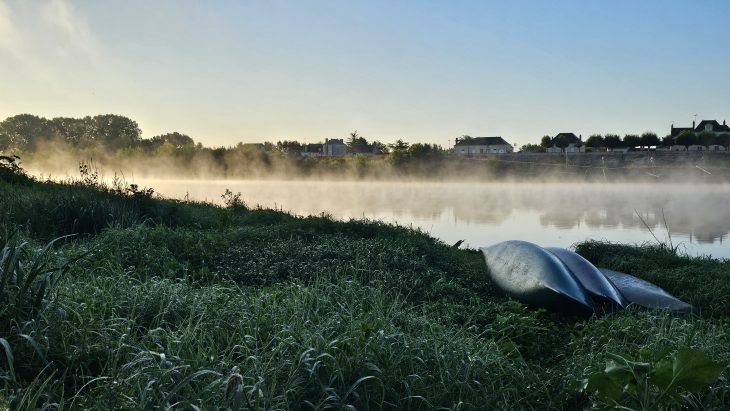 Vagabondage en canoë au fil de la Loire, le ver de soleil