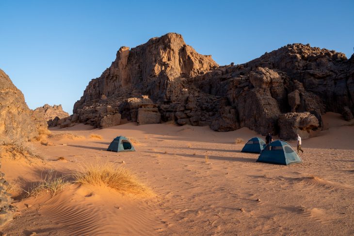 Bivouac, tassili N'Ajjer