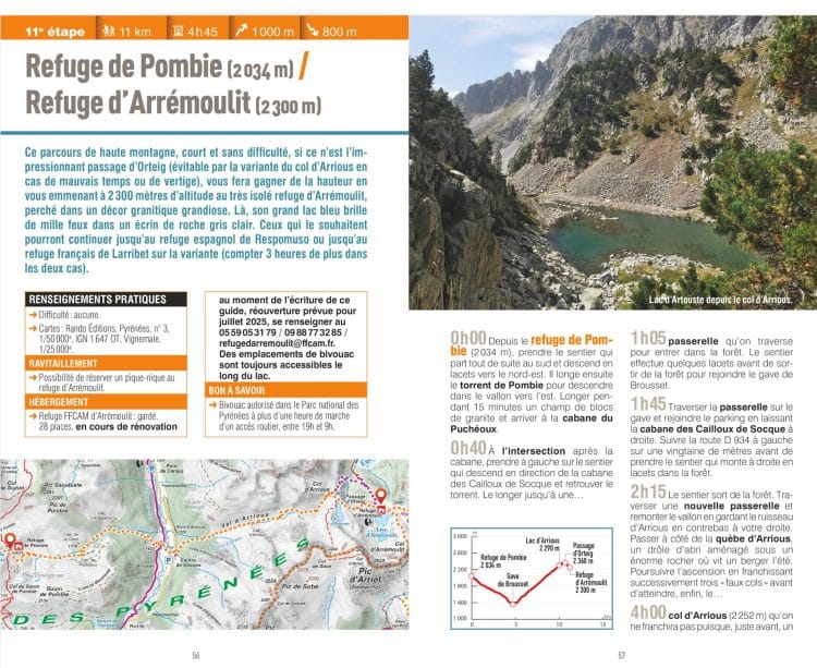 Extrait de Haute Randonnée Pyrénéenne : le topoguide de la HRP